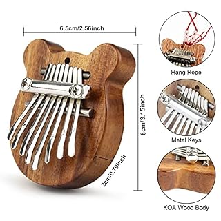 Mini Kalimba Piano à Pouce Kalimba Instrument Enfant Piano à Doigts en Bois Instrument Portable Marimba Kalimba 8 Clés… - Les Beatles, Paul McCartney, John Lennon, RIngo Starr, George Harrison Mini Kalimba Piano à Pouce Kalimba Instrument Enfant Piano à Doigts en Bois Instrument Portable Marimba Kalimba 8 Clés… – Image 3