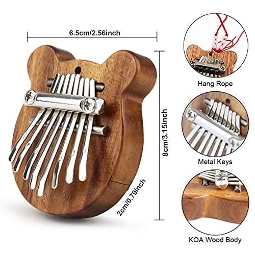 Mini Kalimba Piano à Pouce Kalimba Instrument Enfant Piano à Doigts en Bois Instrument Portable Marimba Kalimba 8 Clés… - Les Beatles, Paul McCartney, John Lennon, RIngo Starr, George Harrison Mini Kalimba Piano à Pouce Kalimba Instrument Enfant Piano à Doigts en Bois Instrument Portable Marimba Kalimba 8 Clés… – Image 4