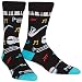 Sock It To Me Men's Crew Sock "All That Jazz", OS,Black,One Size