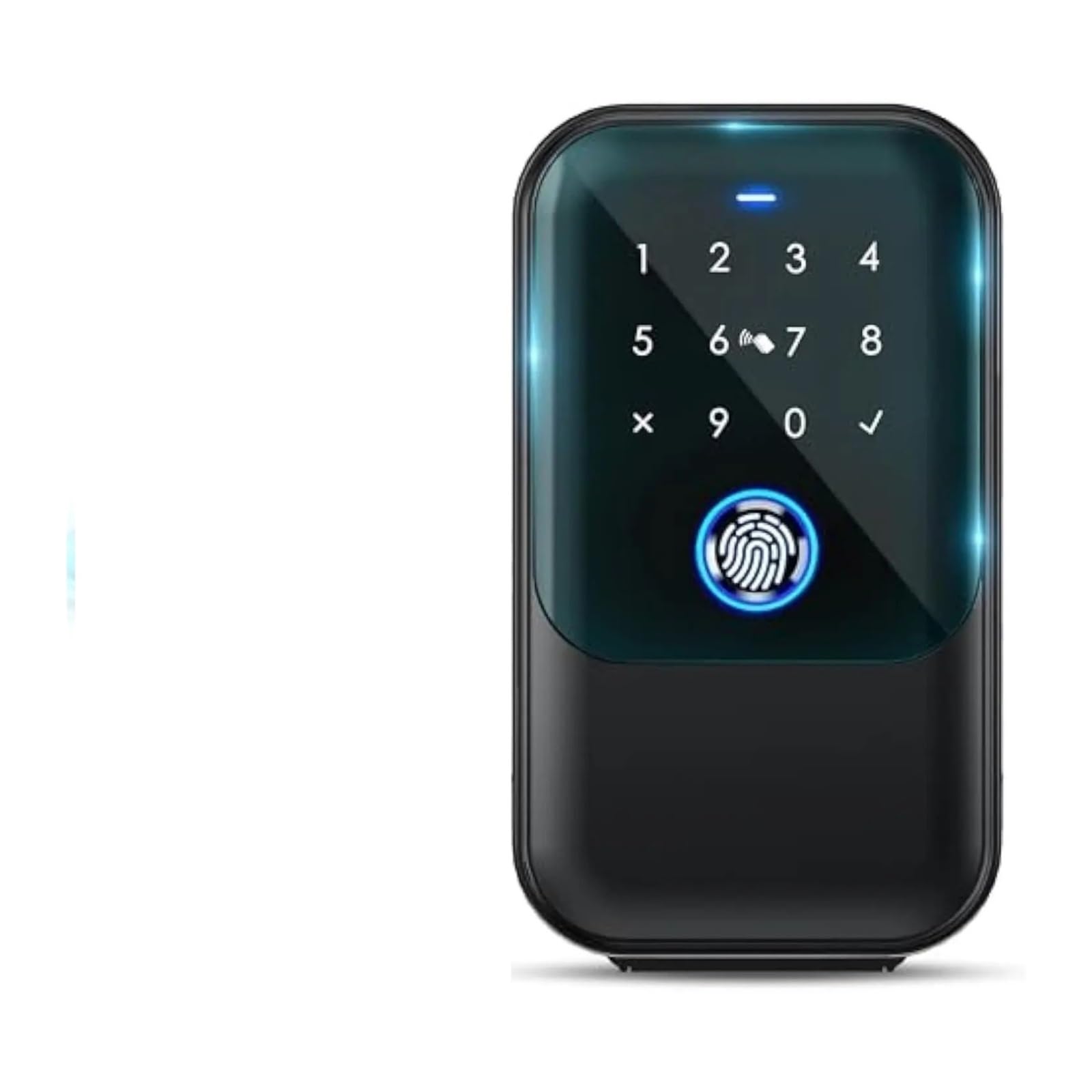 Inteligentny zamek do drzwi, IP66 Wodoodporna inteligentna blokada Karta z hasłem linii papilarnych Odblokuj przenośną blokadę bezpieczeństwa w domu(White ttlock)