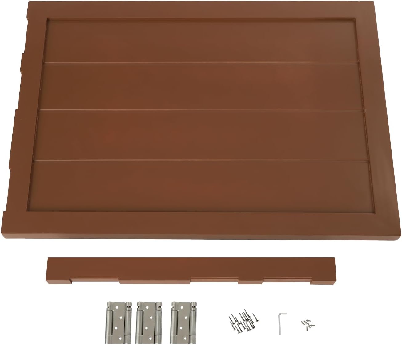 Stylish Solid Wood Saloon Doors - 35.4" W x 23.6" H Self-Closing Swinging Entrance for Cafe, Bar, Kitchen & Hallway - Elegant Brown Half Doors with Durable Hinges