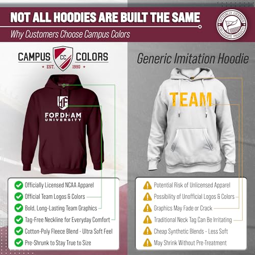 image for Campus Colors Adult Arch & Logo Soft Style Gameday Hooded Sweatshirt (