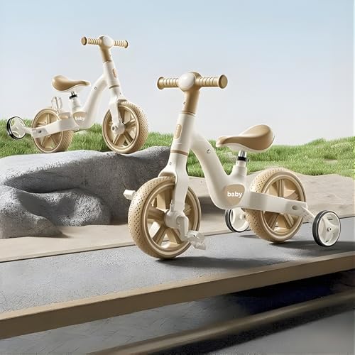 Image of TinyRover Kids Tricycle 3-in-1 - Convertible Balance Bike with Detachable Pedals, Adjustable Seat & Foldable Training Wheels, Toddler Ride-On Ages 2-5 Years