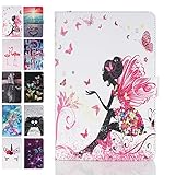 Modelo: Bookstyle Funda elegante retro para tablet PC con billetera Compatible con Samsung Galaxy Tab S6 SM-T860 SM-T865 (10.5 Inch)