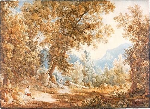 Tableau Paysage toile William Westall - Image sur toile decoration murale 60x90cm