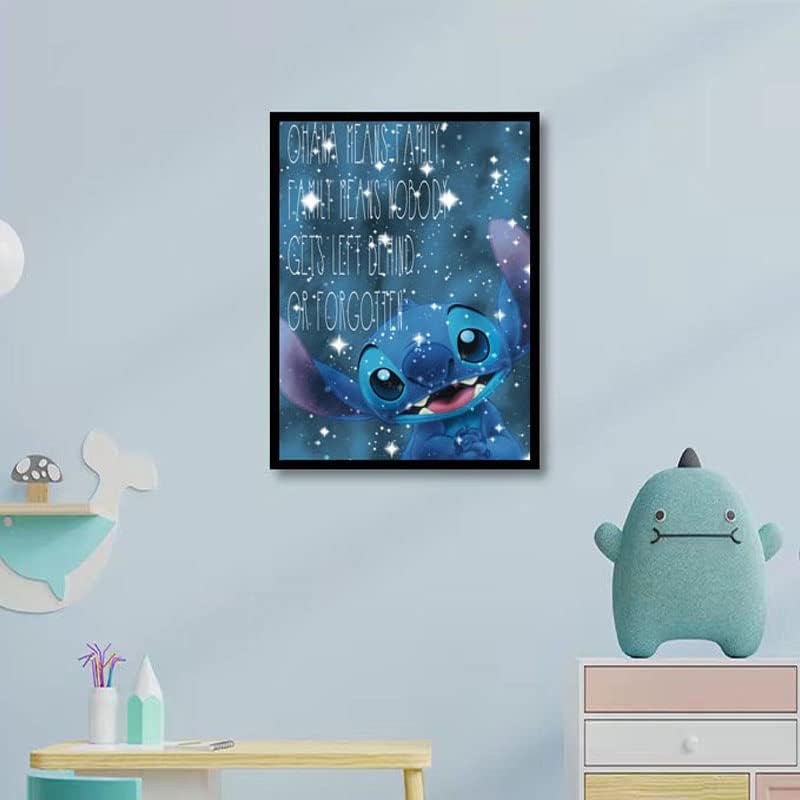 Miniatura 8 de QUITEDEW Kits de pintura de diamantes de puntada, pintura de diamantes de dibujos animados, costura de arte de diamante, pintura de diamante moderna