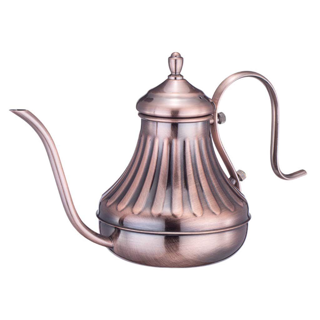 Bwuikim Coffee Drip Kettle Pots Long Neck Stainless Steel Thin Mouth Gooseneck Kettles Pot Fine Mouth Gooseneck Long Spout Drip Stainless Steel Pot