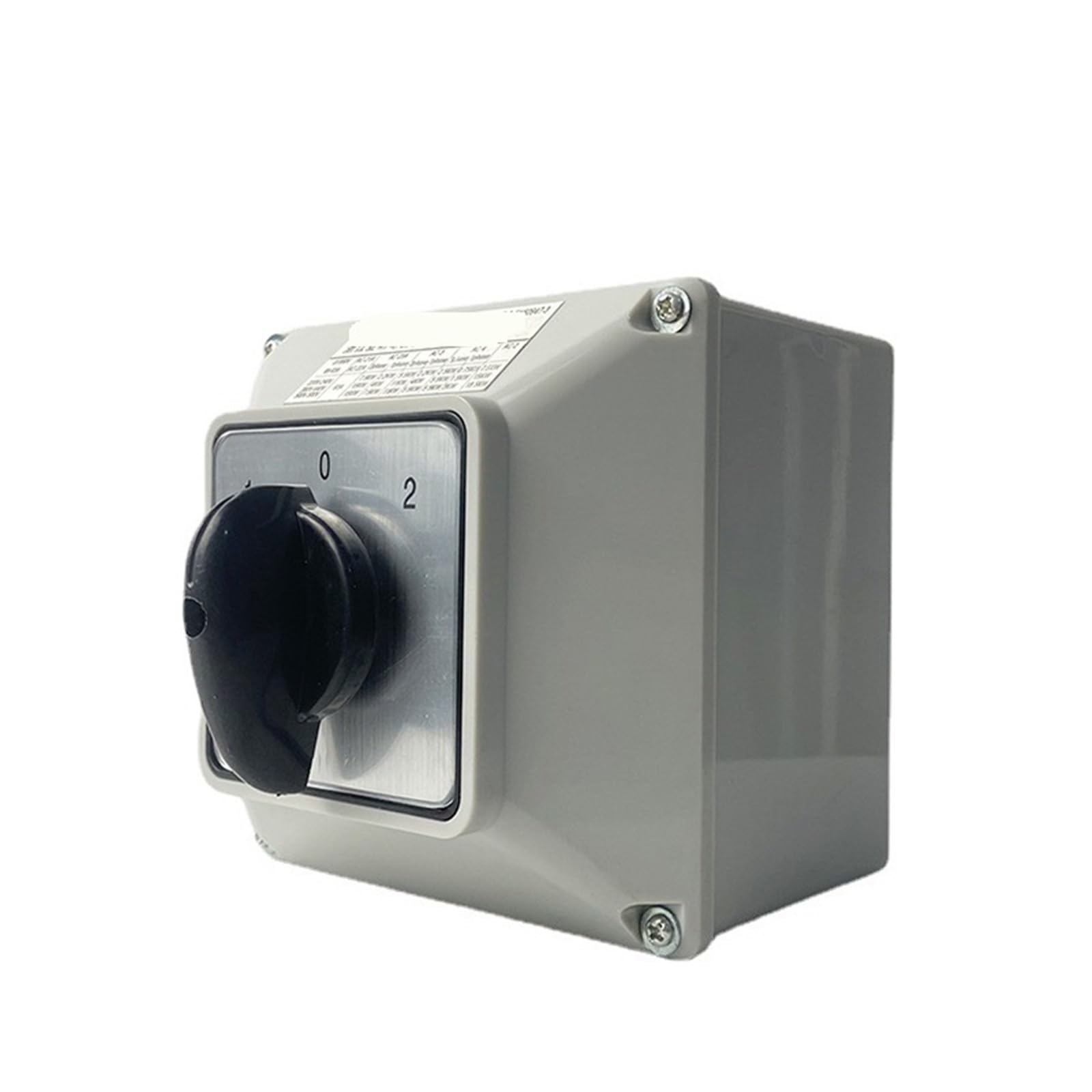 BKGWCSOR LW26-63A Cam Switch with Enclosure Changeover Main Knob 690V 63A 1 Pole Waterproof Box Rotative YMW26-63/1M(Switch with Box 102) Switches