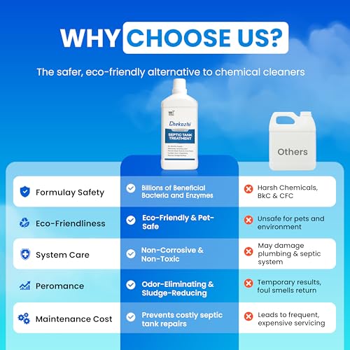 Image of natural septic tank cleaner odour remover sludge dissolver bacteria cleaner (1 litre)