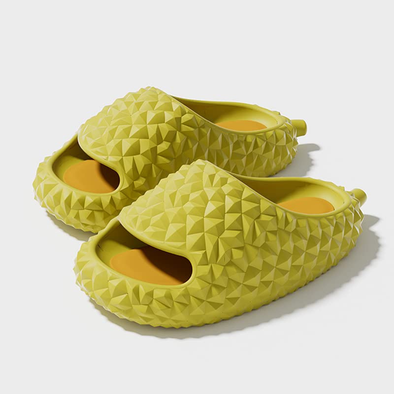 CEINOM Funny Durian Slippers for Women Quick Drying Bathroom Gym Slippers Soft Sole Open Toe House Slides for Women Men2