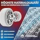 Walser Premium Textile Schneeketten nach EU Norm 16662-1 homologiert, Qualitätssieger Sehr Gut*, 2er Set Textilschneekette Snow Sock, Anti-Rutsch Auto Schneeketten, Car Snow Chains weiß L