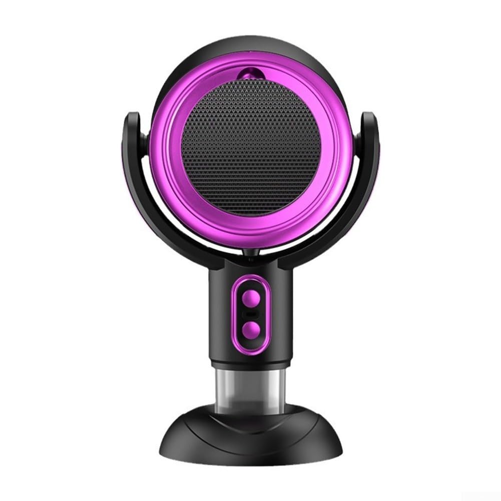 Cappa portatile per cucina, ventilatore di scarico da tavolo ricaricabile tramite USB con 2 velocità, 3000 mAh, a batteria, assorbitore di fumo con filtro rimovibile e coppa dell'olio per (nero viola)