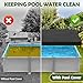16x32 FT Rectangular Pool Covers for Above Ground Pools, Heavy Duty Solar Pool Cover for Rectangle/Oval Frame Pool, Winter Pool Cover with Ground Nails Ideal for Waterproof & Dustproof