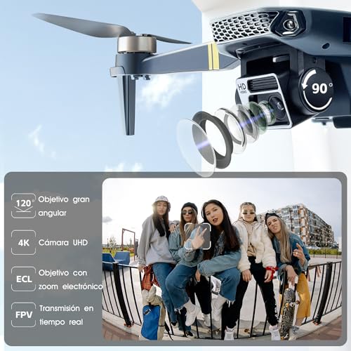 Miniatura 3 de Dron con Cámara 4K HD, 84 Min de Vuelo (3 Baterías), Alcance de 800 m, Seguimiento Automático, Motor Brushless y Hover Automático – Ideal para Principiantes y Adultos