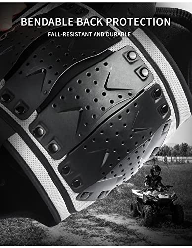 Barbok Kids Dirt Bike Chest Spine Protector Vest Gear For Motocross Motorcycle Skating Skiing Elbow Knee Guard Pads Child Dirt Bike Protective Gear Set #TOP4