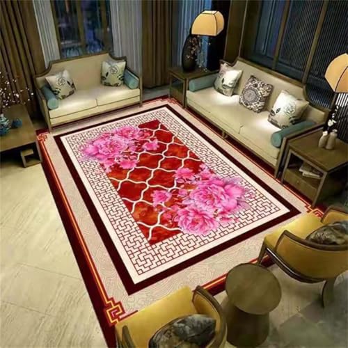 Tapis d'entrée intérieur lavable rouge pour solutionner les taches - 2