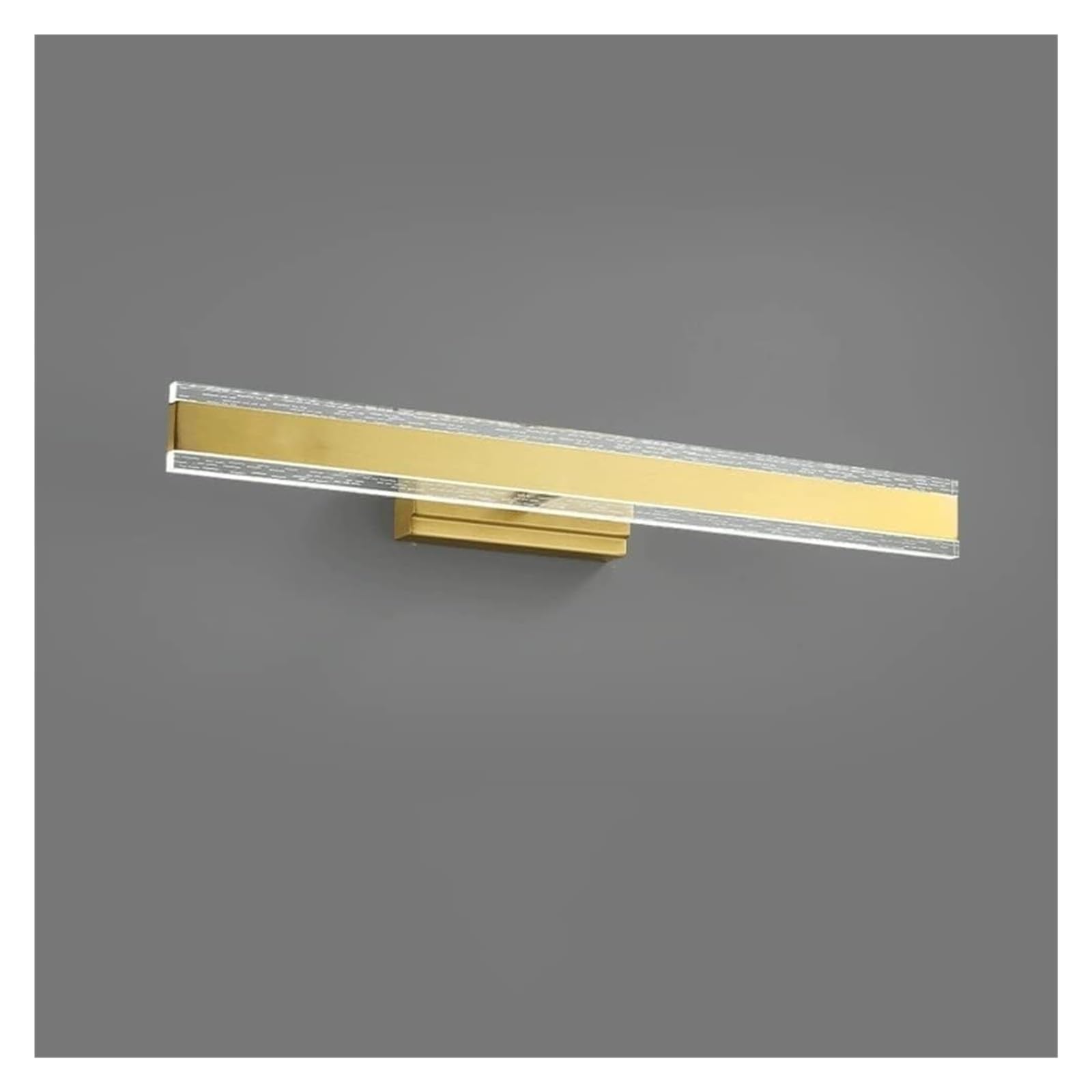 Lampes de miroir de salle de bain LED cuivre lumière de miroir de courtoisie lumières LED blanc chaud, (monochrome, 56 cm)