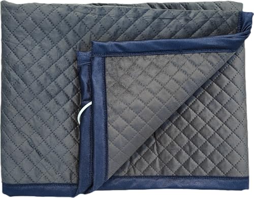Image of Tapish Electric Blanket Ultrasonic Fabric - Single Bed Warmer - Shock Proof (5 Years Warranty on Remote, Ultrasonic Velvet Fabric, Grey, 30x60 inches, Reversible)
