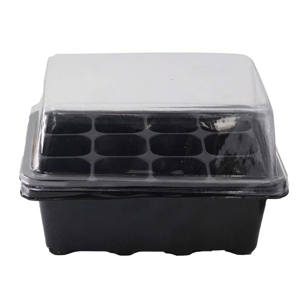 Omenluck Green 1 Pc Seed Propagator Trays Seed Germination Growing Starter Tray Plant Nursery Tray Plastic With Lid For House Garden
