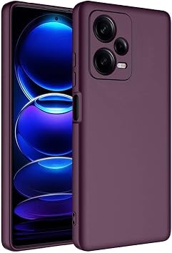 Aksesuarcim Xiaomi Redmi Note 12 Pro Plus 5G ile Uyumlu K l f Silikon Kamera Lens Korumal  Lansman Yumu ak Mat Renkli Parmak izi B rakmayan  nce Kapak Mara M rd m