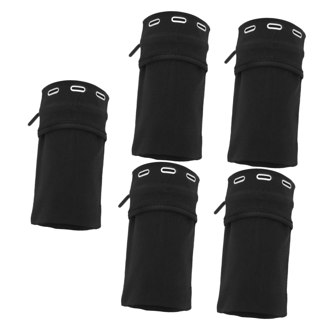 UPKOCH 5piezas Brazalete Deportivo para Teléfono Móvil Soporte De Brazo para Correr y Hacer Ejercicio Exterior para Actividades Al Aire Negro