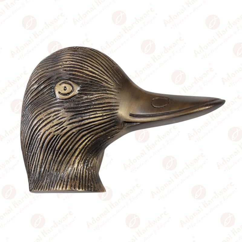 Adonai Hardware Duck Brass Door Knocker
