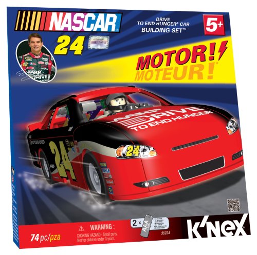 K'NEX Nascar #18 M&M's Motorized Car Building Set