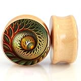 Wood Ear Gauges Plugs And Tunnels 8mm-25m Ear Stretcher Expander Saddle Plug Piercing Jewelry (00g (10mm))
