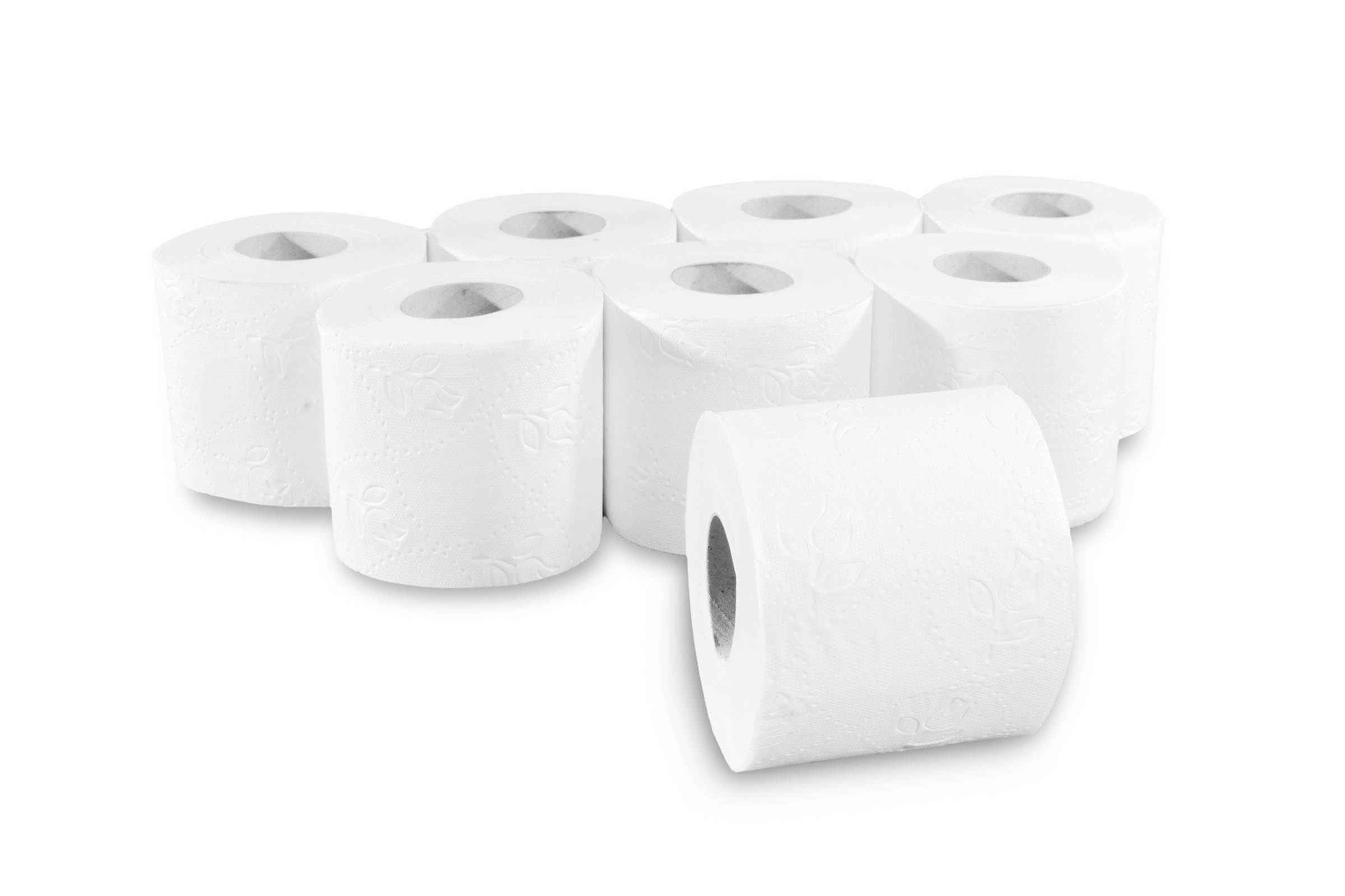 Semy Top 3-warstwowy jasny biały papier toaletowy 250 arkuszy (po 7 paczek po 8 rolkach)