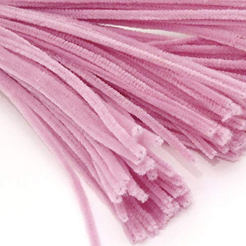 The Crafts Outlet Chenille Stems, Pipe Cleaner, 20-inch (50-cm), 10-pc, Pink