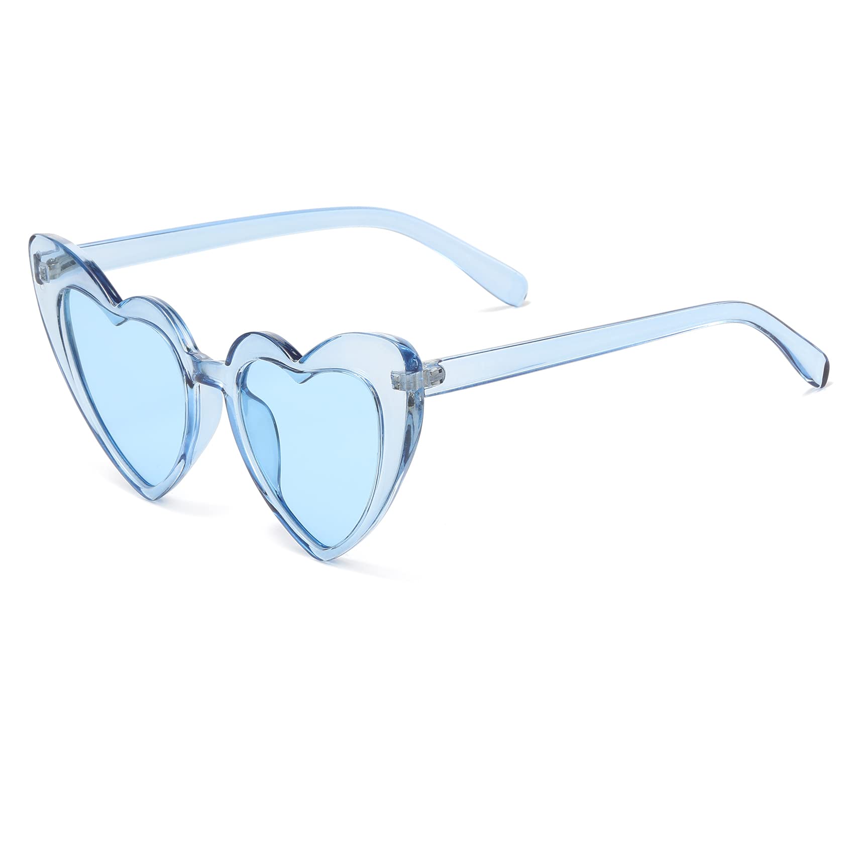 Heart Sunglasses for Women Trendy Cat Eye Love Shaped Sunglasses Vintage Lovely Retro Cute Sun Glasses