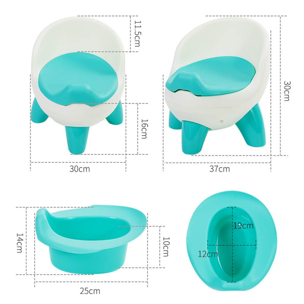 XIAOXIA Baby Töpfchen für Kinder, Kinder Toilettensitz, Trainingsstuhl Sitz für Jungen und Mädchen Töpfchen, Baby Töpfchen mit gepolsterter Rückenlehne,Blau