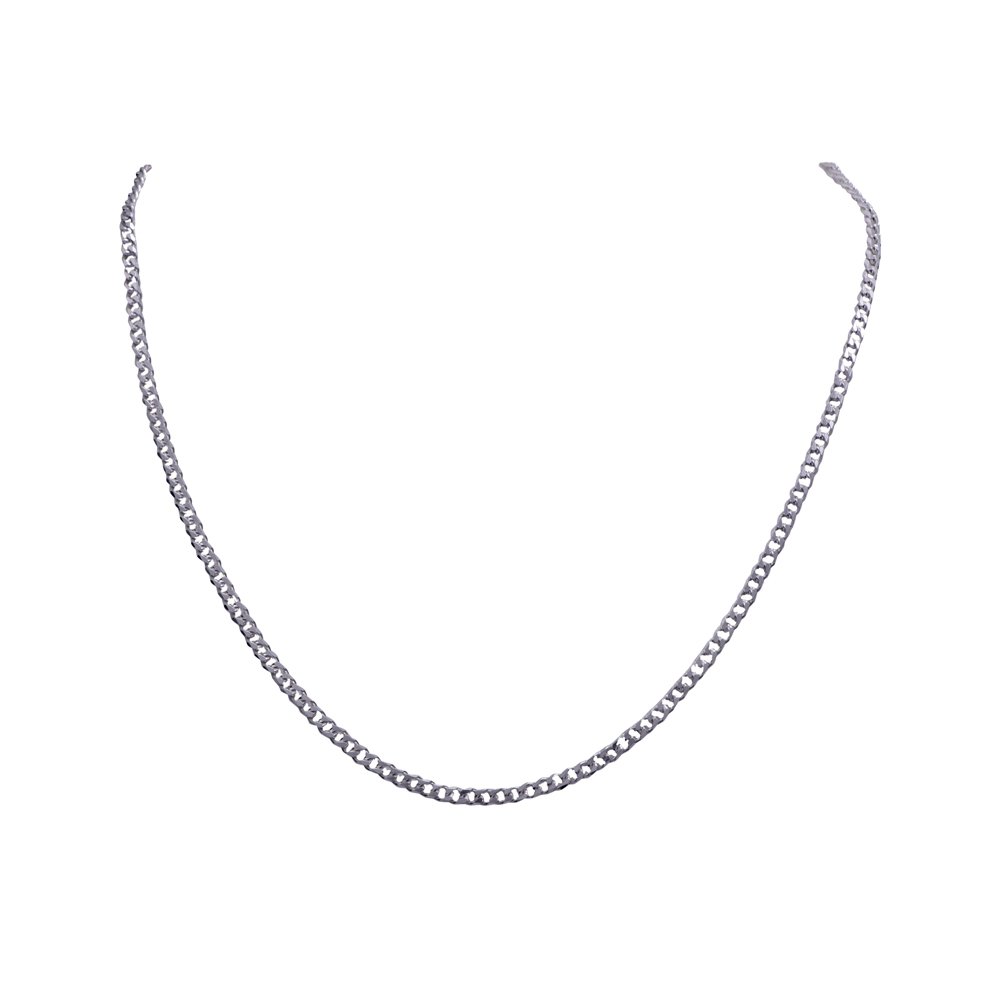 Mens Divino Silver Collection .925 Sterling Silver Chain Necklace-image-16