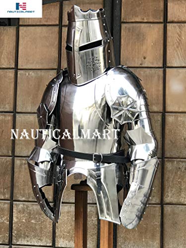 Nautical-Mart Knight Half Suit of Armor Wearable Combat Body Collectible Armour Costume