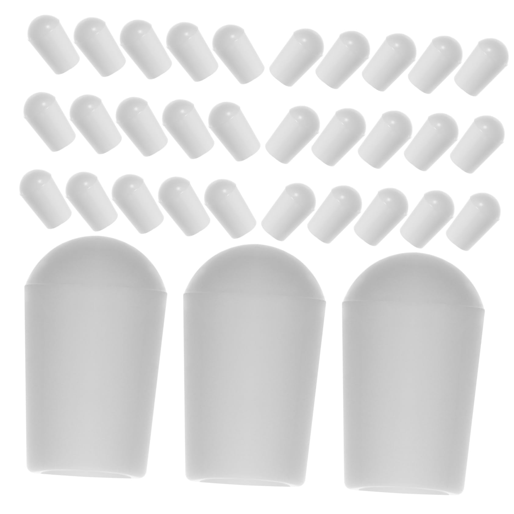 PRETYZOOM Sets Coat Hangers Rack Tine Caps Wire Thread Cover Shelf Organizer Tip Caps Easy Installation Compact End Tip Protective Covers Pcs