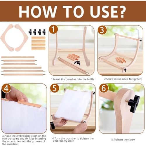 Support de broderie ergonomique pour broder sans douleur cervicale - 4