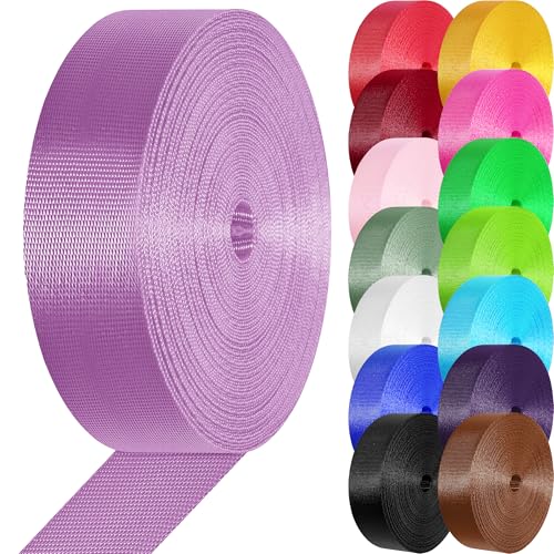 Image of Nylon Webbing 1 inch 1.5 inch Nylon Strap Webbing Straps, 3.3 10 25 50 Yards Webbing Strapping for Bags /Lawn Chair /Climbing Outdoors Crafting DIY Gear Repair