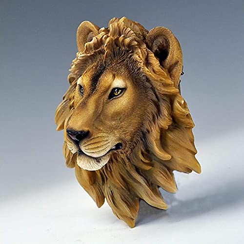 Estatua decorativa cabeza animal para pared estilo escandinavo miniatura 2