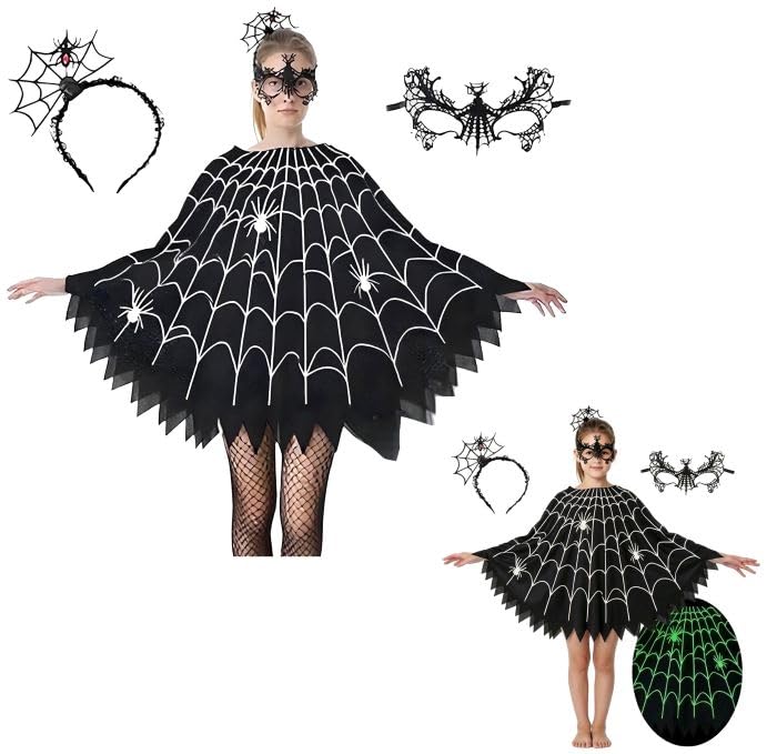 Mantella Carnevale Halloween Ragnatela Spider Net Cosplay Cape SPIDER-NET01