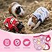 XS Small Animal Clothes – 5 Pieces Bunny & Guinea Pig Outfits, Warm Vest & Soft T-Shirt Costume for Rabbits, Ferrets, Chihuahua Puppies, Mini Dogs, and Other Tiny Pets