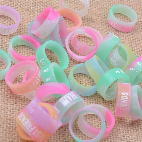 DEKPRO 10PCS Silikon-Schutz-Vape-Bänder Staubdicht Vape Ringe für RDA RBA RTA Mechanische Mods - Zufällige Farbe (10PCS Random Mix Colour(LED)) – Bild 3