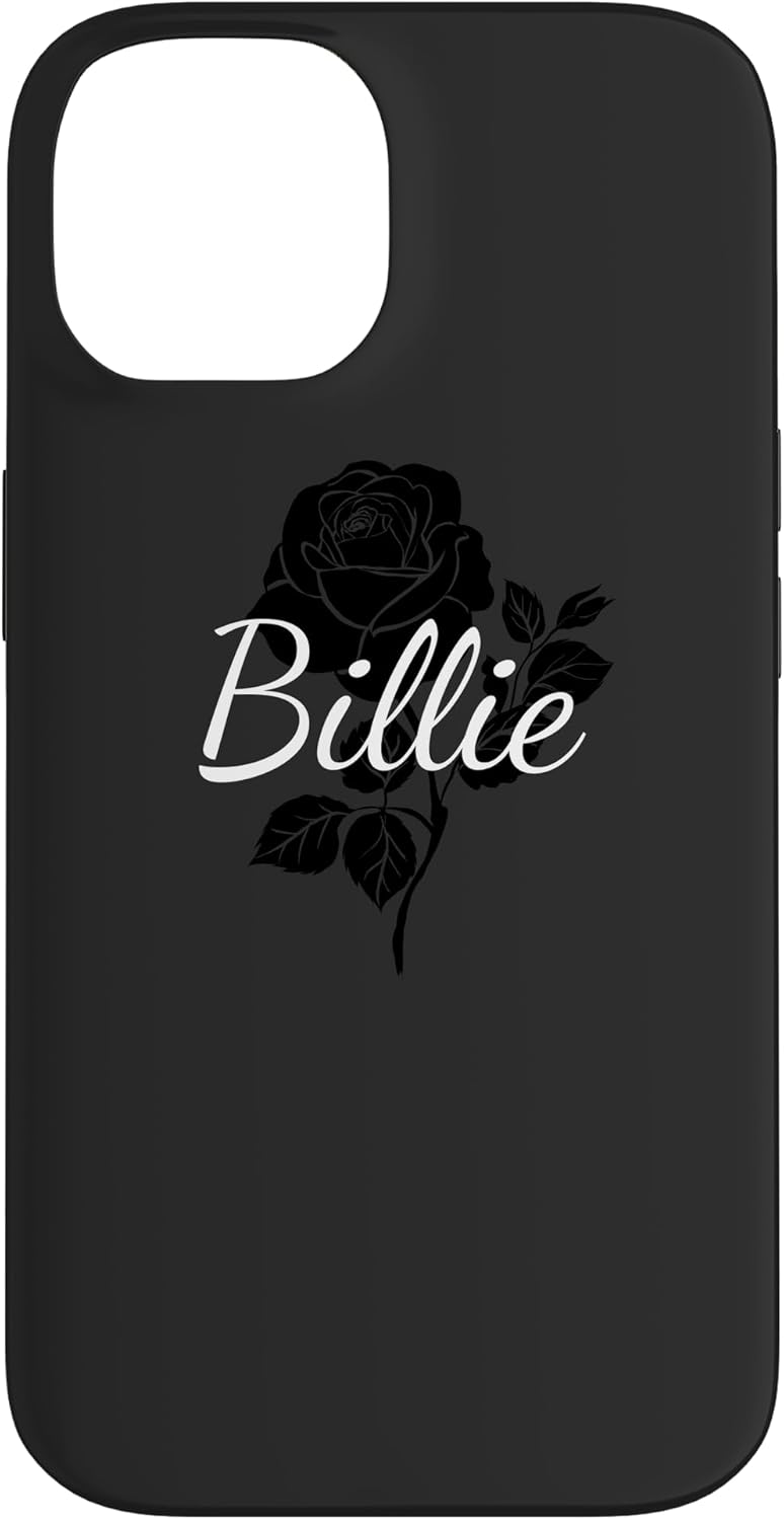 Billie - Custom Black Rose Phone Cover Gray Personalized Case for iPhone 11