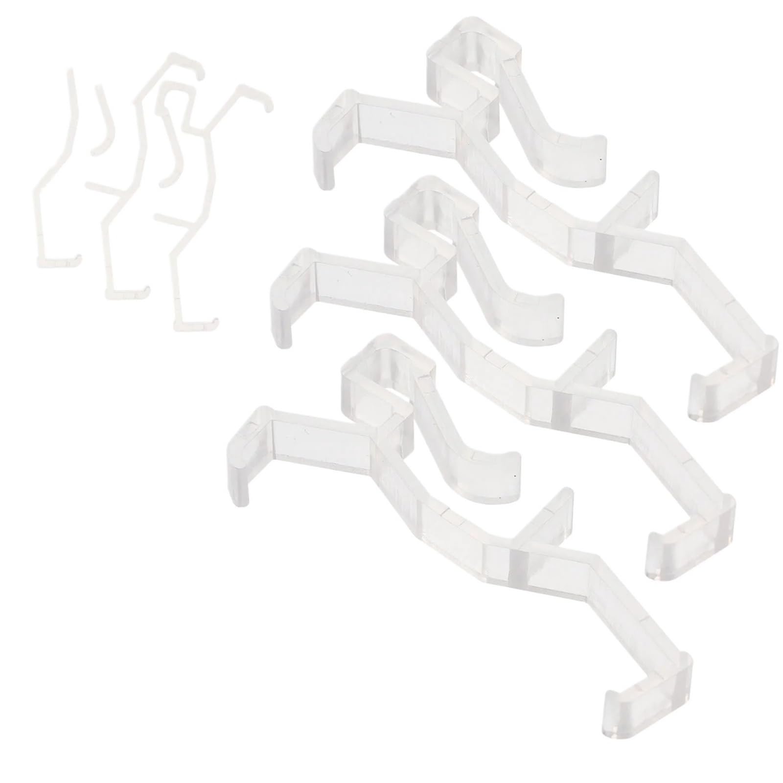 12 Pcs Curtain Decoration Film Hanger Vertical Blind Clips for Valance Replacement Blinds Parts Shutters For Door
