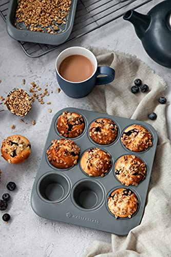 MasterClass Smart Ceramic Stackable Bakeware Set, Carbon Steel with Robust Ceramic Coating, Grey, 5 Pieces - Image 6