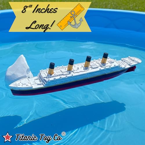 split in half titanic bath boat and pool toybreak in half rms titanic toys for kids historically accurate breakable titanic toy titanic ship titanic cake topper split titanic  iceberg