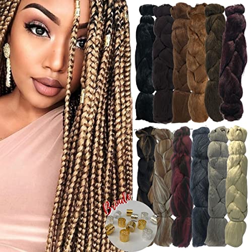 Cabelo Para Tranças Box Braids Jumbo Ser Mulher 65cm Pacote 399 Gramas Cor 27 Loiro Mel
