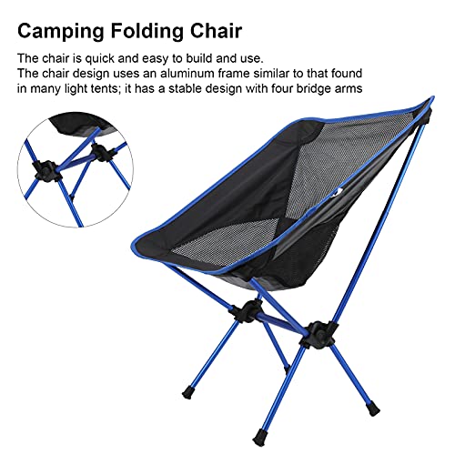 Chaise extérieure pliante en aluminium bleu roi Pilipane