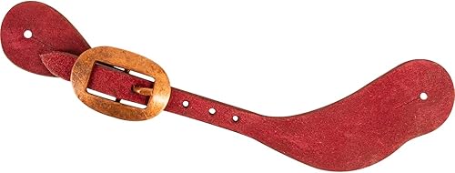 Cashel Cowboy Latigo Spurstraps Roughout con hebilla de color calor, natural