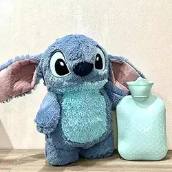 Islaa Store Bolsa Térmica Quente Frio Dor para Cólicas Stitch - Pelúcia - 30 cm de altura - Alívio imediato de cólicas - Bolsa térmica - Macio - Ótimo presente