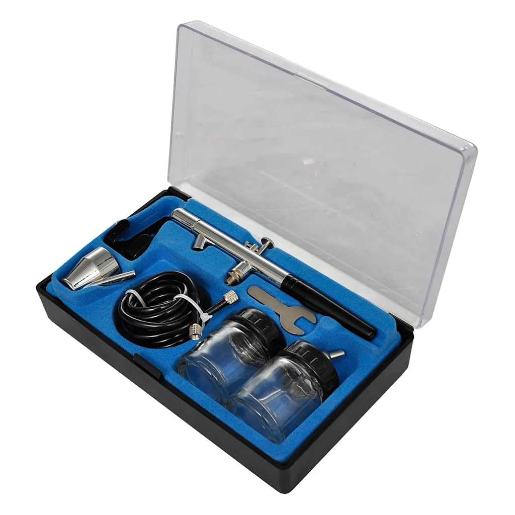 Profi Airbrush Komplett-Set mit 2 Pistolen,Kompressoren,140285